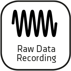Icon raw data recording