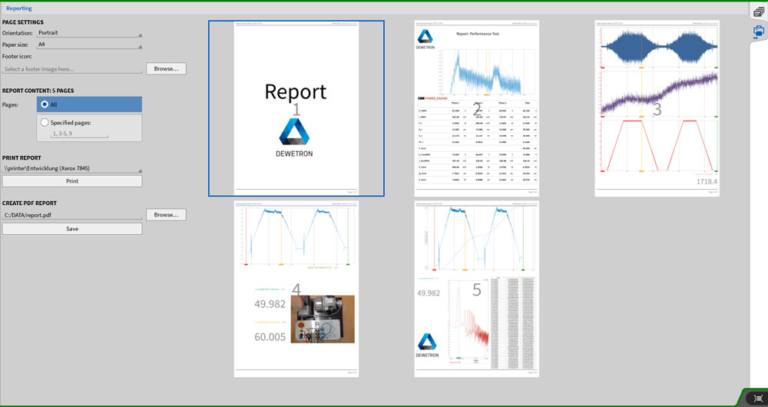 OXYGEN Reporting Features for simple and easy Printing